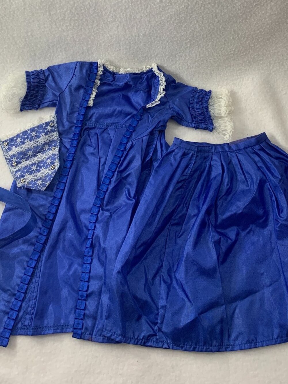American Girl Felicity Doll Blue Holiday Christmas Dress Pleasant Company